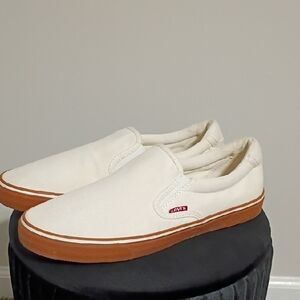 Levi's Men's Off-White Slip-On Loafers